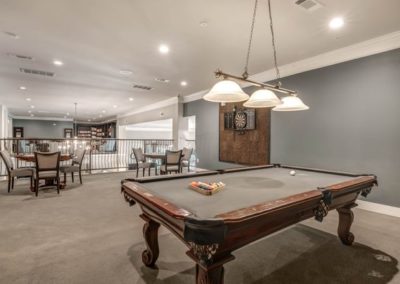 Picture of the community billiard table at Solea Copperfield