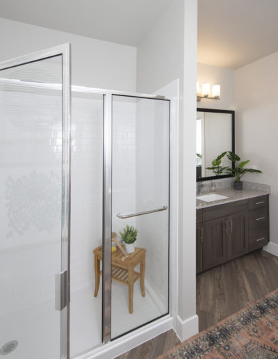 Walk-in Glass Showers at Mera Vintage Park in Houston Texas