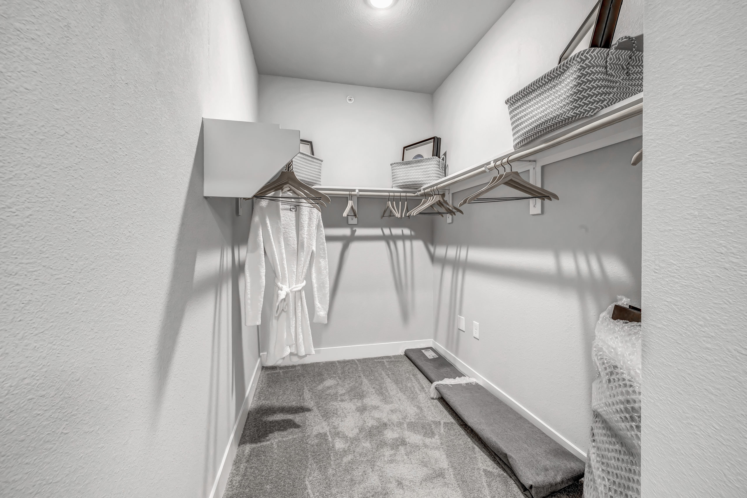 Spacious walk in closets at Solea Keller Apartments in Fort Worth Texas